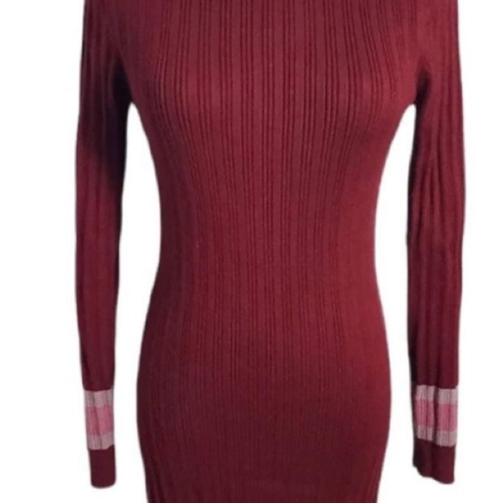 Summer & Sage Burgundy Sweater Dress XXL Cozy Chic Fall/Winter Style